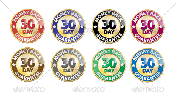 590x310 30 Day Money Back Guarantee Vector Icon Set By Grafiko Graphicriver