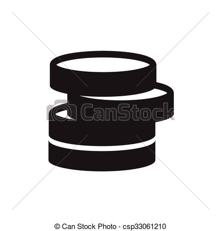 450x470 Coins Icon. Cash Money Sign.