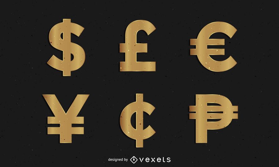 900x540 Golden Money Symbols