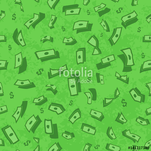 500x500 Lots Of Flying Money Wallpaper Dollars, Green Background Of