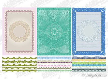 425x313 4 Designer Security Style The Lines Texture Vector Material 5