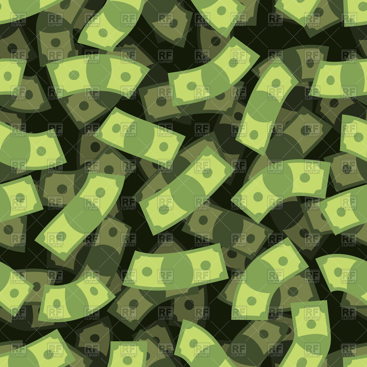 1200x1200 Money Seamless Pattern Vector Image Vector Artwork Of