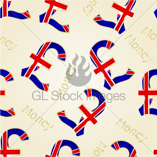 500x500 Seamless Texture Money The British Pound Vector Gl Stock Images