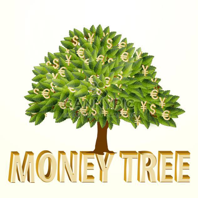 632x632 Money Tree, Vector Illustration, Isolated On White Background Free
