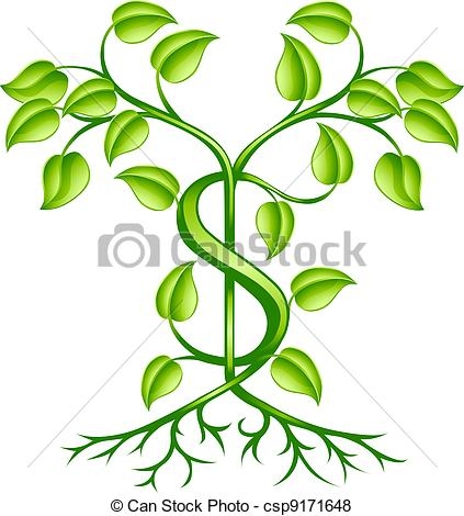 423x470 Money Plant Images Vector Black And White