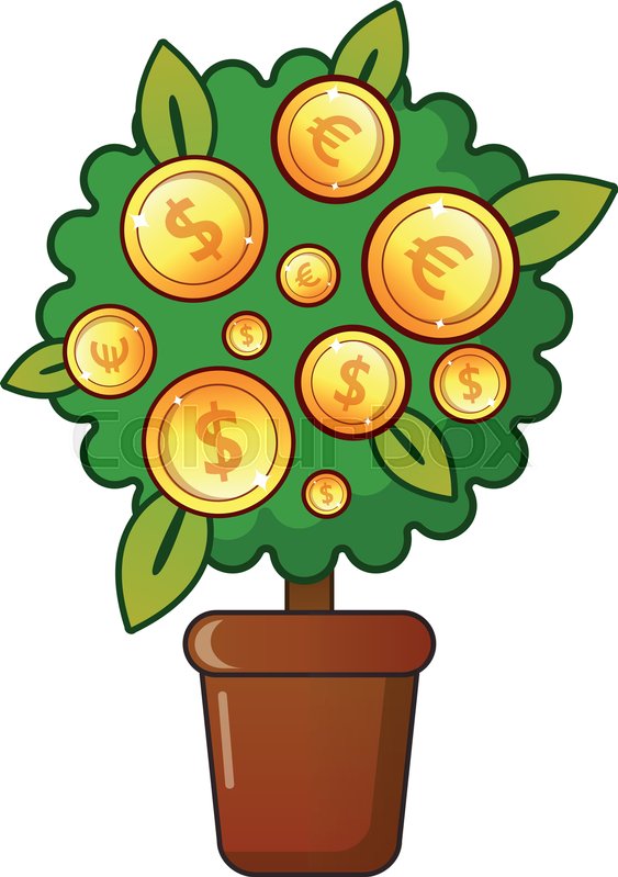 563x799 Money Tree Icon. Flat Illustration Of Money Tree Vector Icon For