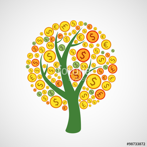 500x500 Money Tree Vector Stock Image And Royalty Free Vector Files On