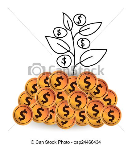 428x470 Money Tree Vector. Money Tree, Financial And Business... Vectors