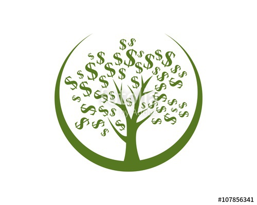 500x400 Circle Money Tree Logo Stock Image And Royalty Free Vector Files