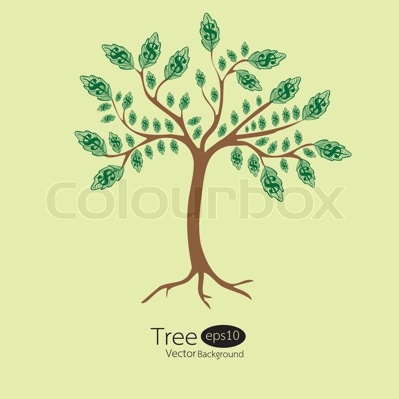 800x800 Money Tree. Vector Illustration. Stock Vector Colourbox