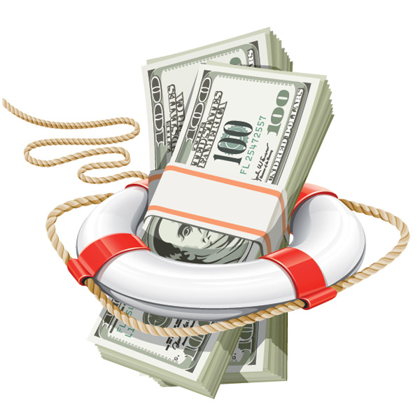 600x600 Saving Money Vector Illustration