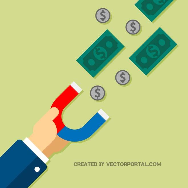 660x660 Magnet For Money Vector Free Vectors Ui Download