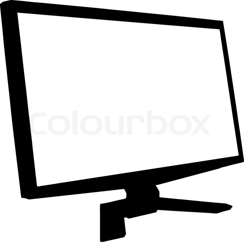 793x800 Vector Image Monitor Stock Vector Colourbox