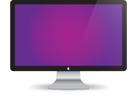 550x403 Apple Monitor Vector Design