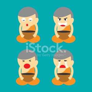 300x300 Monk Vector Cartoon Stock Vectors