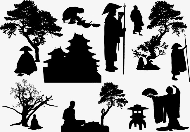 650x451 Monk Welcoming Song Traditional Culture Vector Graphics