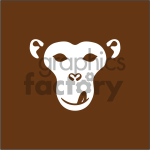 300x300 Royalty Free Monkey Face Vector Icon 405510 Icon