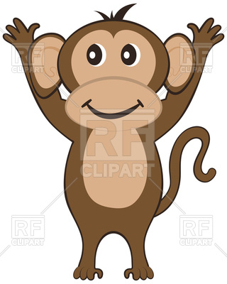 320x400 Funny Cartoon Monkey Vector Image Vector Artwork Of Plants And