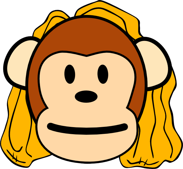 600x553 Collection Of Free Monkey Vector Girl. Download On Ubisafe