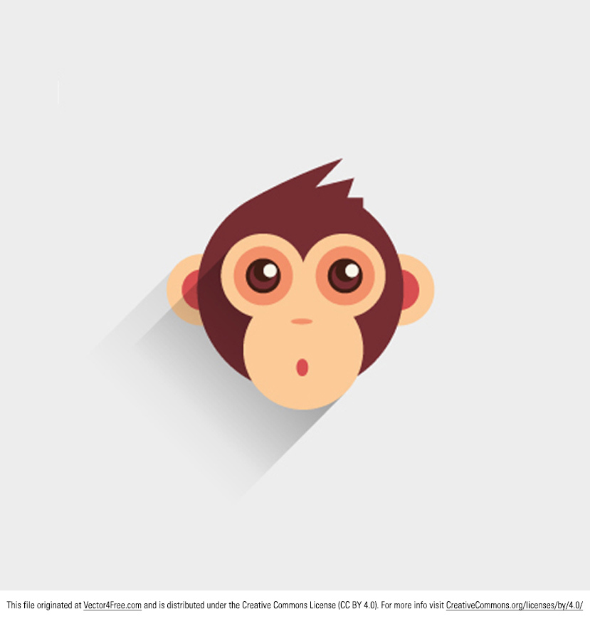 829x869 Free Monkey Vector Graphics