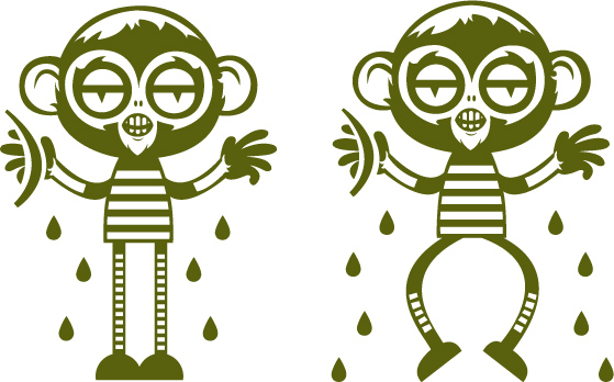 559x348 Cute Cartoon Monkey Vector Free Vector 4vector