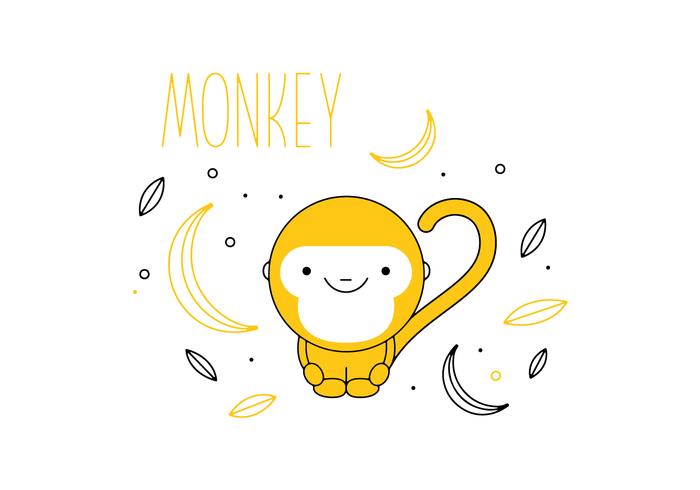 700x490 Free Monkey Vector