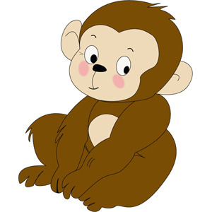 300x300 Monkey Cartoon Vector Free Download