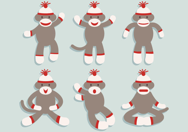 632x443 Sock Monkey Vector Free Vector Download 334591 Cannypic