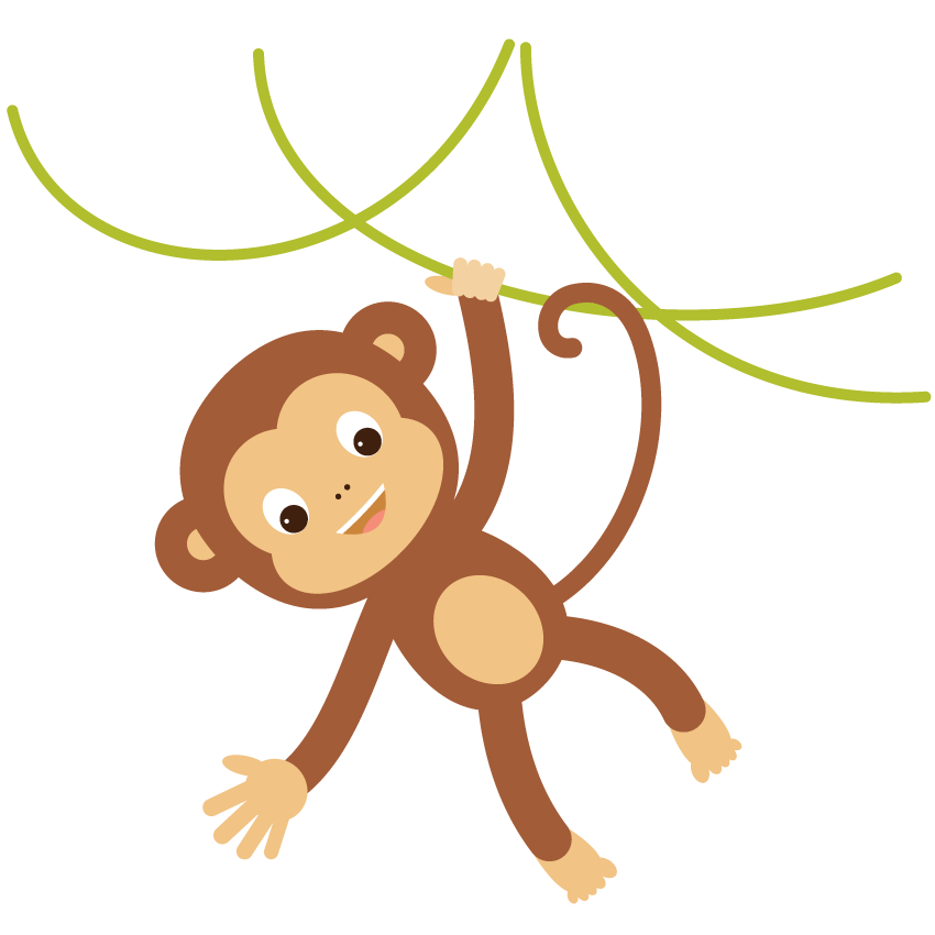 850x850 Collection Of Free Monkey Vector Hanging. Download On Ubisafe