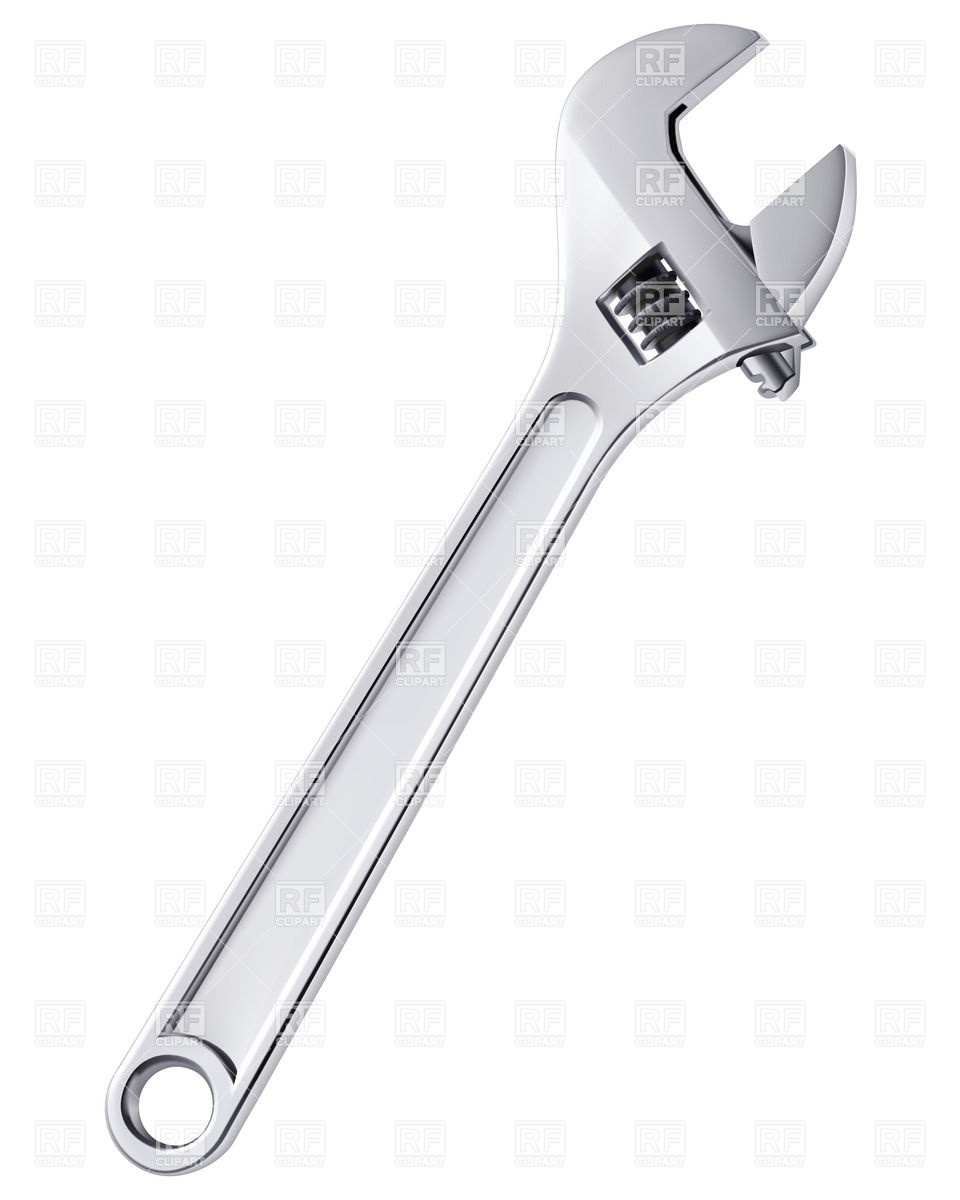 960x1200 Realistic Adjustable Wrench Vector Image Vector Artwork Of