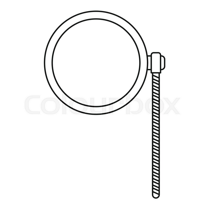 800x800 Monocle Icon. Outline Illustration Of Monocle Vector Icon For Web