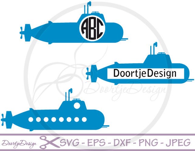 642x496 Monogram Frame Svg Submarine Vector Files Svg Files For Etsy