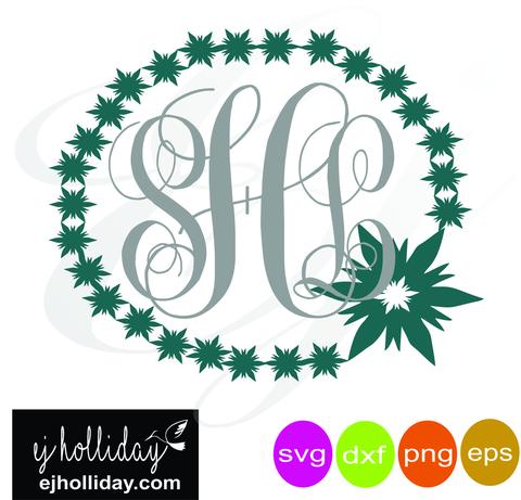 480x461 Snowflake Monogram Frame Svg Dxf Eps Png Vector Graphic Design