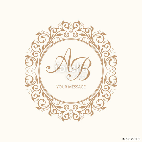 500x500 Monogram Stock Image And Royalty Free Vector Files On