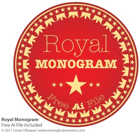 480x456 Royal Monogram Vector Free Vector In Adobe Illustrator Ai ( .ai
