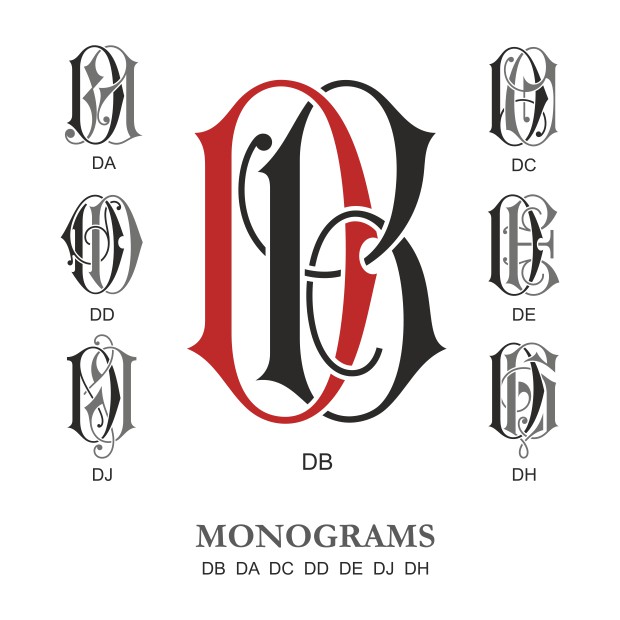 620x620 Monograms Vector Free Download Collection