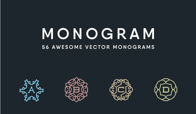 681x397 Set Of 56 Awesome Monogram Vectors Free Download