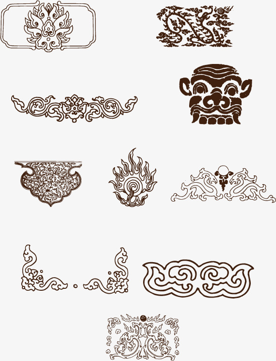 569x745 Vector Gray Pattern Monogram, Vector, Pattern, Gray Png And Vector