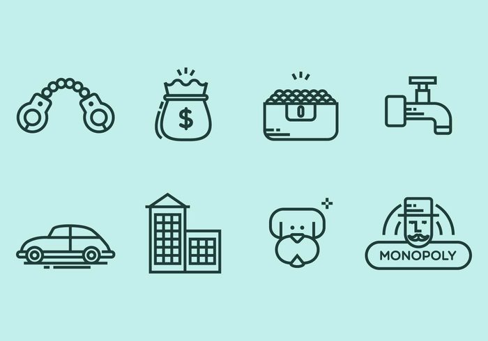 700x490 Free Vector Monopoly Icon Set