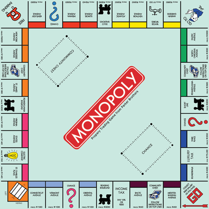 425x425 Monopoly Photoshop Template