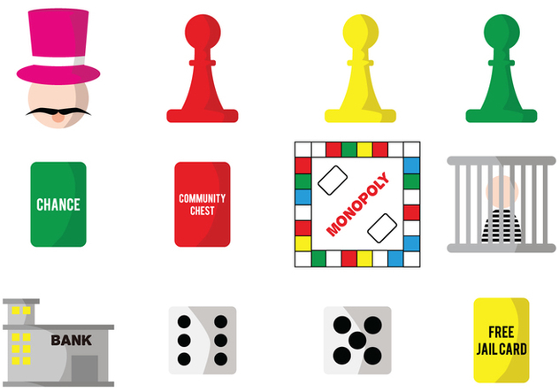 632x443 Monopoly Vector Game Pieces Free Vector Download 429229 Cannypic