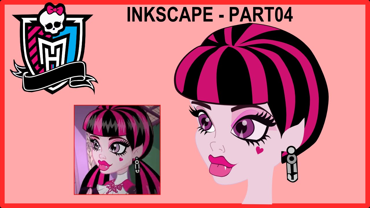 1280x720 Draculaura From Monster High Vector Inkscape