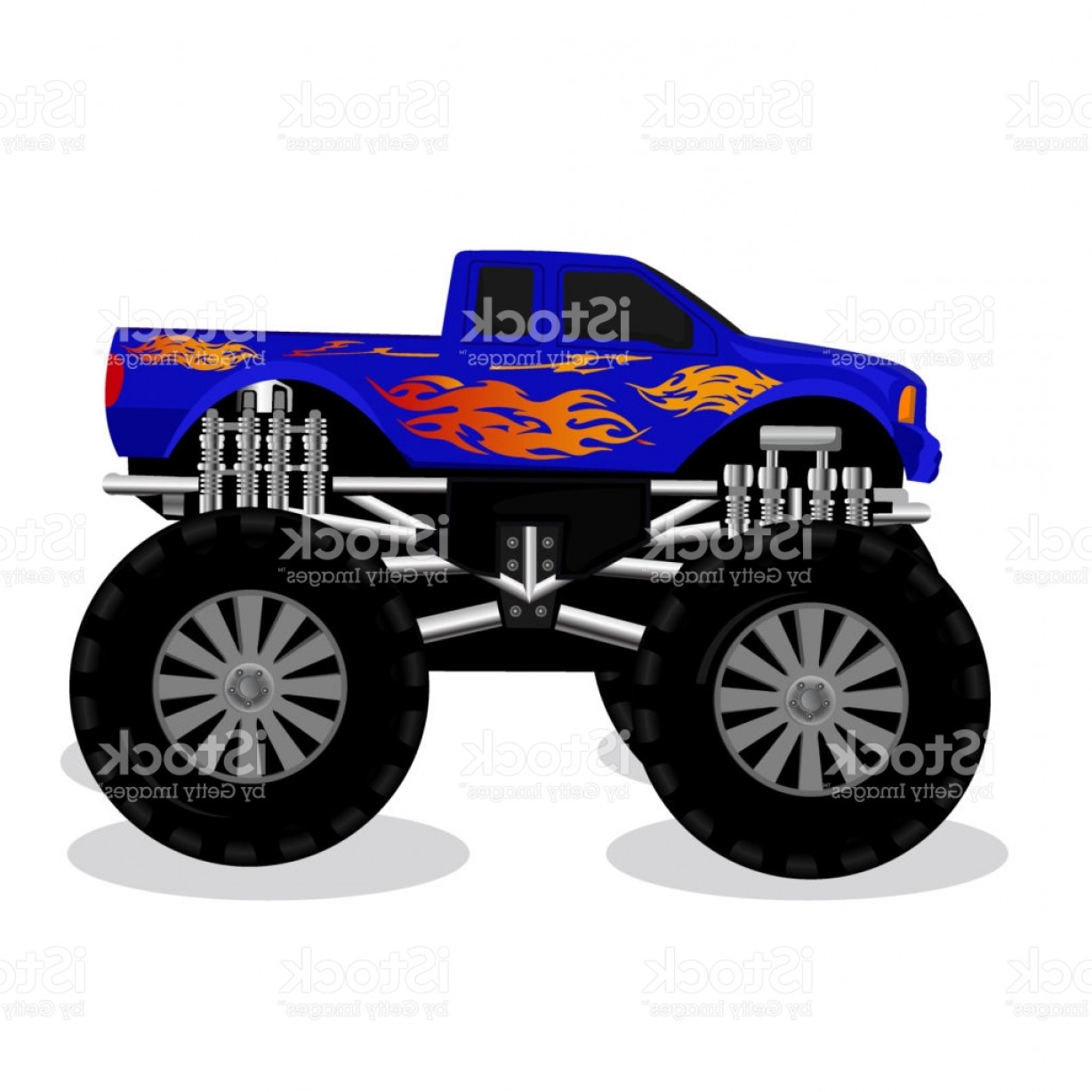 1228x1228 Monster Truck Vector Illustration Gm Sohadacouri