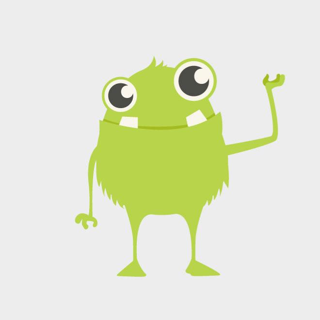 660x660 Cute Monster Vector Clip Art