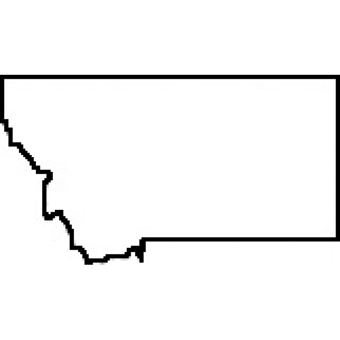 700x700 Blank Map Of Montana Teacher State Of Montana Outline Map Rubber