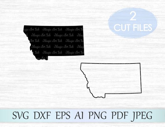 570x440 Montana Svg Montana Silhouette Svg Montana Vector Montana Etsy