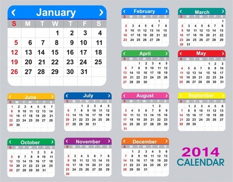 473x368 Vector Monthly Calendar Planner 2017 Free Vector Download (1,814