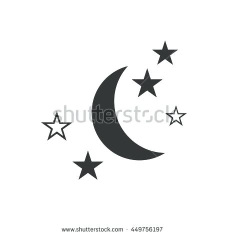 Moon And Stars Vector at GetDrawings | Free download