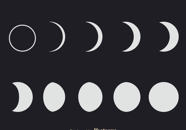 632x443 Lunar Phases Free Vector Download 333041 Cannypic