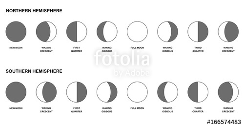 500x260 Phases Of The Moon Chart